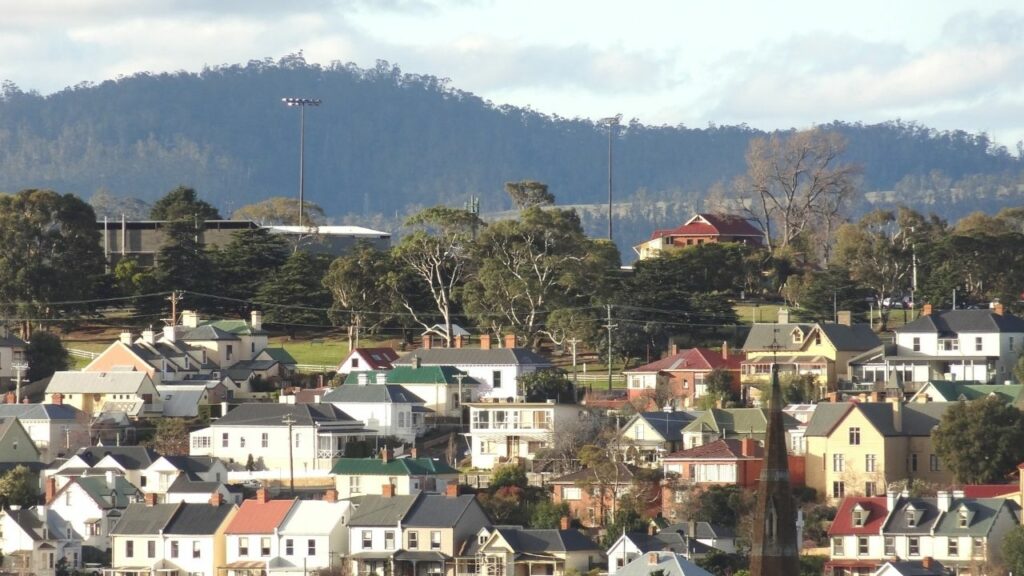 Image of houses in Hobart, Tasmania