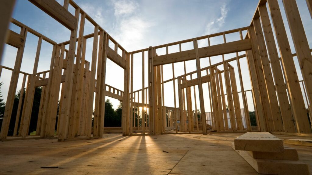 image of home being built