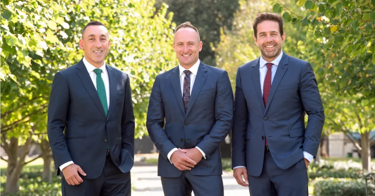 Domenic Belfiore. Mike Beardsley, Dan White. Photo: Supplied