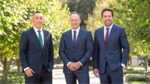 Domenic Belfiore. Mike Beardsley, Dan White. Photo: Supplied