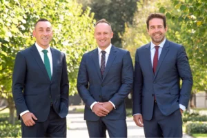 Domenic Belfiore. Mike Beardsley, Dan White. Photo: Supplied