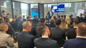 Harcourts Victoria auction simulation training. Photo: Supplied