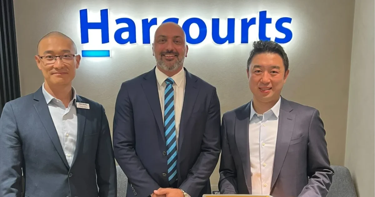 Harcourts Victoria has opened a new office in Box Hill, led by Michael Wu and Janssen Xiang. Photo: Supplied