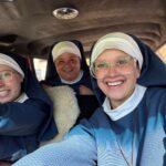 On the set on Holy Days with Eneka Burroughs. Image: Supplied