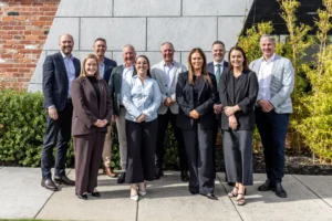 Sam Borner, Matt McCabe, Peter Ludbrook, Matt Agterhuis, Will Munro & Nick Grylewicz Front: Katie Hewitt, Holly Boyd, Lauren Lubeek & Kate Brandenburg. Photo: Supplied