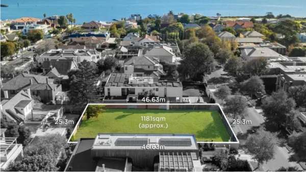 Grant Hackett lists Brighton block. Photo: realestate.com.au