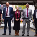 Heather Edwards, Mark and Sarah Sheppard, Tom Donnelly, Con Kavooris. Photo: Supplied