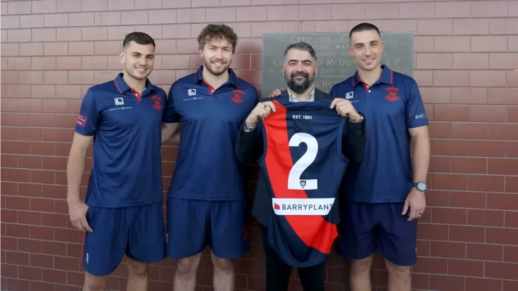 Kashka Hardy with Coburg Lions. Photo: Supplied