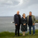 Marty Haynes with Jennifer and Daniel Norris. Photo: Supplied