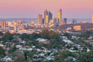 Perth, where luxury suburbs are leading the nation’s growth, driven by sustained demand, tight supply and strong population inflows. Image: Getty