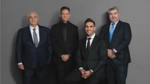 Bill Malouf, David Highland, David Malouf and Sam Schumann. Photo: Supplied.