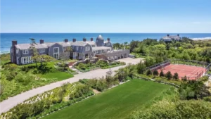 Calvin Klein's former East Hampton estate relists for A$231 million, a price that would set a new Hamptons sales record.
