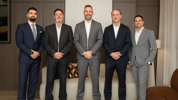 Chris Antos, Simon McGuire, Ben Faulks, Alex Smith, Frank Giorgi. Photo: Supplied