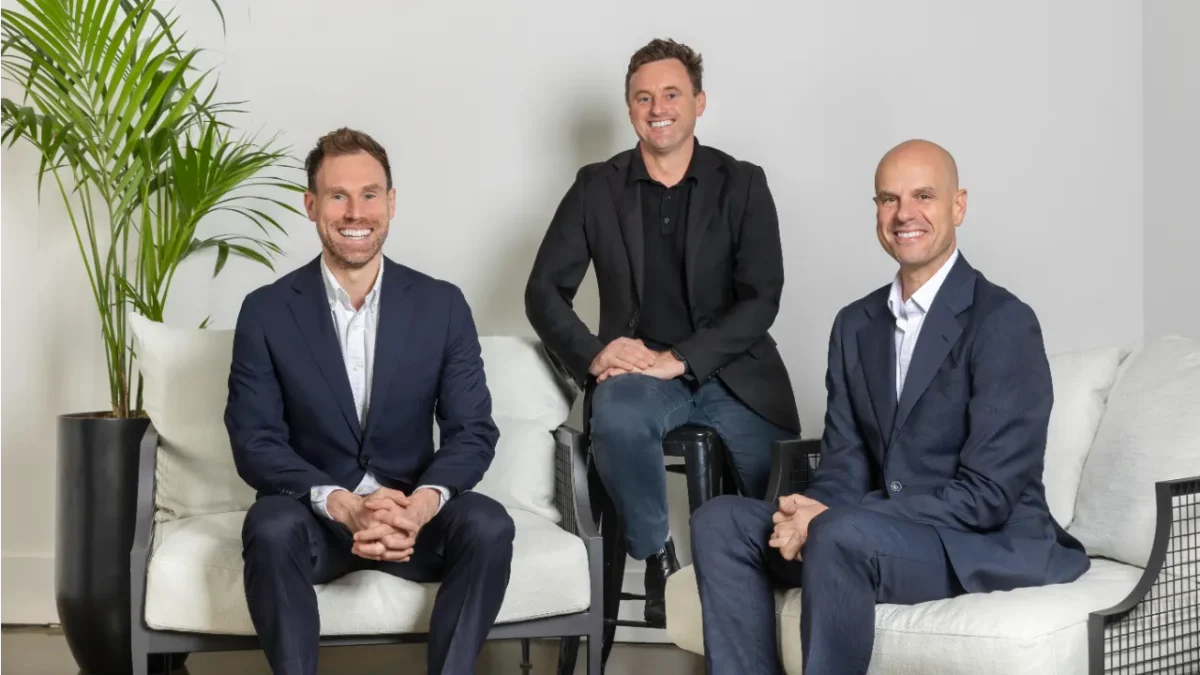 (L-R) John O'Brien, Angus Ferguson, Thomas Georgiou. Image Supplied