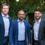 REMAX Sapphire broker owner (centre) Pinakin Patel, with REMAX Australia's Franchise Manager Daniel Roberts and Managing Director Joel Davoren.