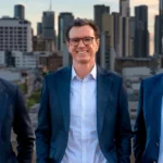 Riley Neaton (Co-Founder), Ben Ikin (CEO), Timothy Neville (Co-Founder). Photo: supplied.