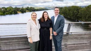 Sarah Watson, Kate Spence and Chris Rayner. Photo: Supplied