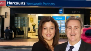 George and Aishah Savva open Harcourts Wentworth Partners in Maroubra.