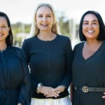 (L-R) Melissa Pease, Kylie Segedin, and Josephine Cowling. Image supplied
