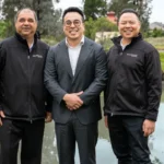 (L-R) Nick Makroglou, Michael Choi, David Lu. Photo supplied