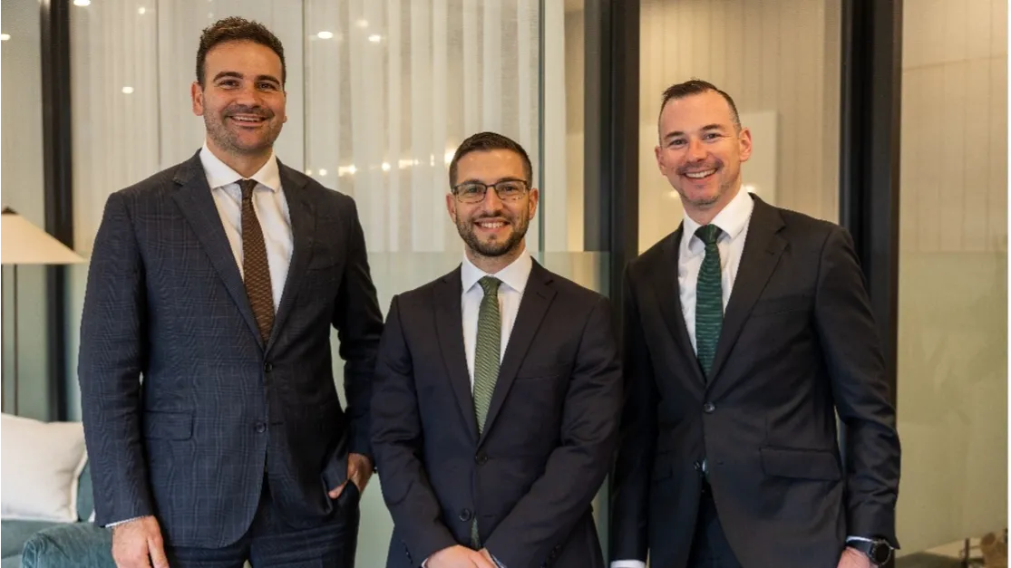 Matthew Formosa, George Kollias and Thomas Perram. Image: Supplied.