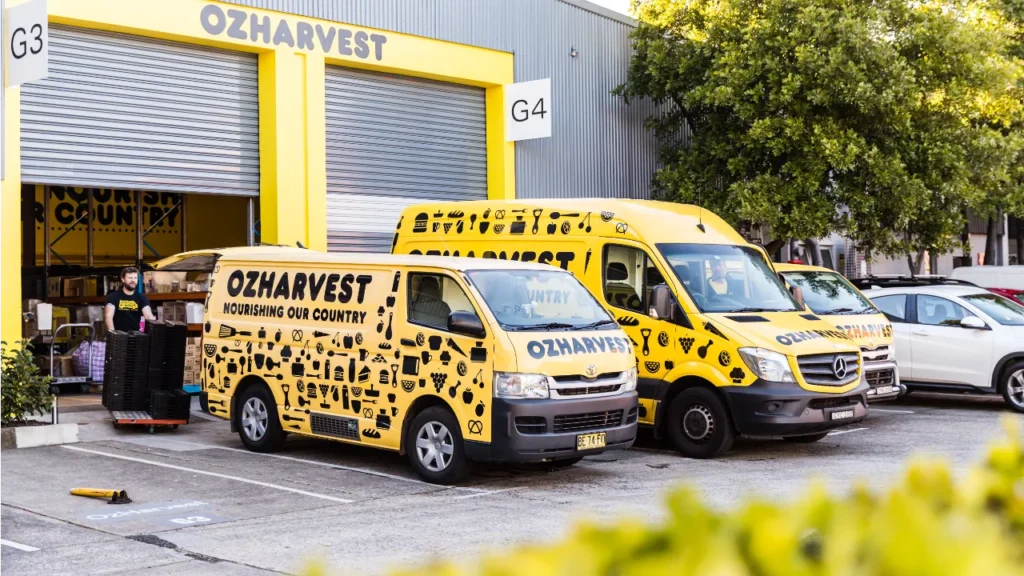OzHarvest vans. Photo NikkiTo