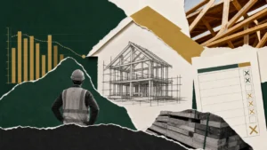Cracks in the foundation: Labor shortages, material bottlenecks, and missed government targets squeeze Australia's residential construction sector. Image: Lois