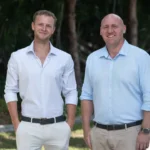 L-R, Crayons CRM co-founders, Milo Holmes and Russell Peter. Image: Supplied.