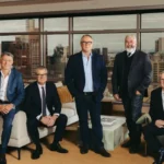 (L-R) Julian Augustini, Michael Cooney, John McGrath, Christopher Mourd, Andrew Boyce. Image: Supplied
