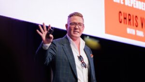 Anders Sörman-Nilsson speaking at PM/ONE 2026