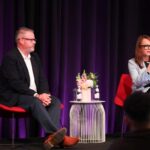 Stuart Hobden and Fiona Blayney speaking at PM/ONE 2026