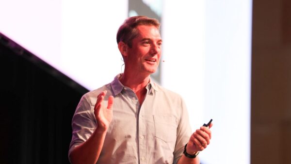 Tim Duggan speaking at PM/ONE 2026
