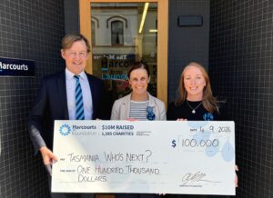 Harcourts Tasmania invites charities to claim $100,000 already raised