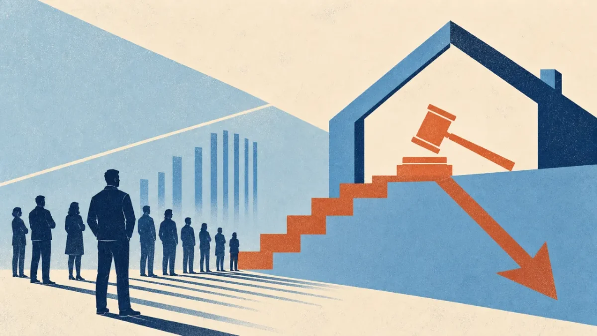 Auction volumes edge higher as the spring selling season begins, despite weaker buyer demand. Image: Lois