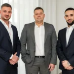 Ferenc Goemoeri, Konstantin Melnikov and Aurora Property General Manager Antonio Licata. Photo: Supplied