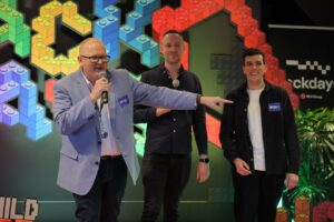 The IM360 team presenting Ray White Commercial CSR’s customer project at REA Hackdays 2026