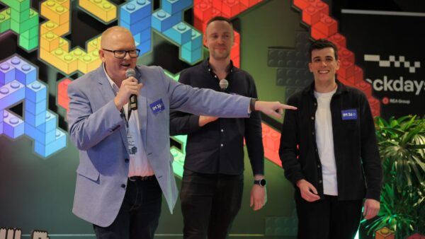 The IM360 team presenting Ray White Commercial CSR’s customer project at REA Hackdays 2026