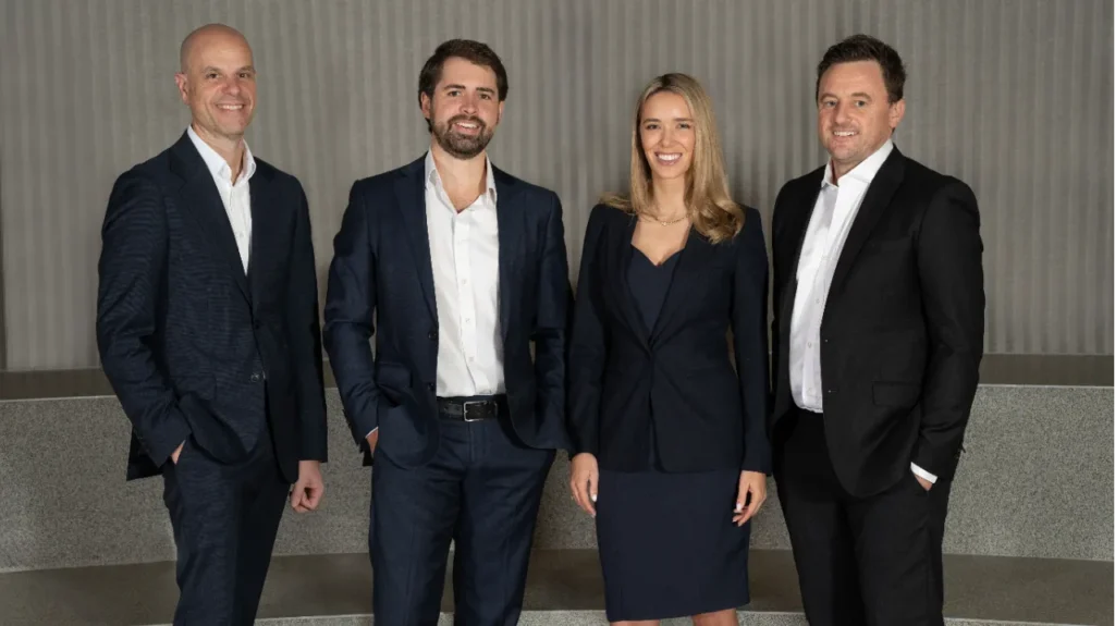 (L-R) Thomas Georgiou, Joel Tomaino, George Goldsworthy, Angus Ferguson. Image supplied